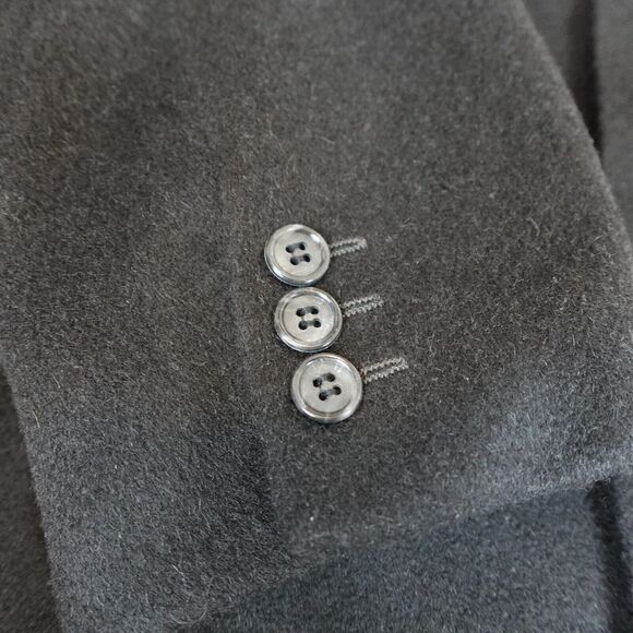 Gianfranco Ruffini Mens 42R Blazer Sports Coat Camel Hair Black Single Breasted - Picture 7 of 16